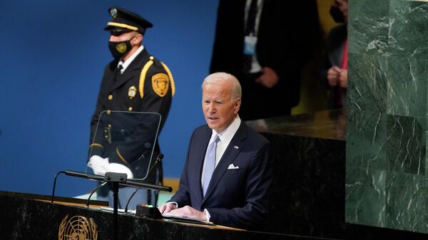 Президент США Джо Байден выступает на сессии Генеральной Ассамблеи ООН. Архивное фото