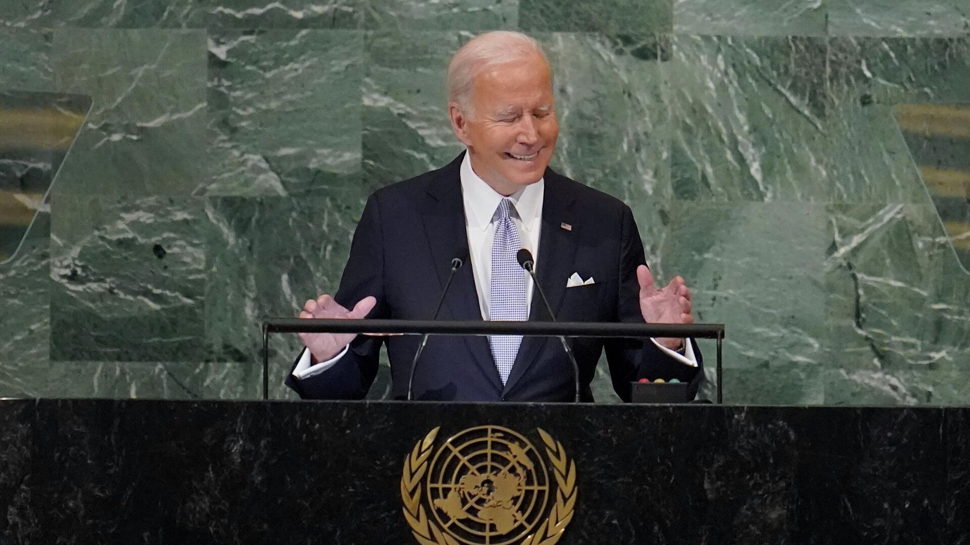 Президент США Джо Байден выступает на 77-й сессии Генеральной Ассамблеи ООН - РИА Новости, 1920, 05.11.2022
