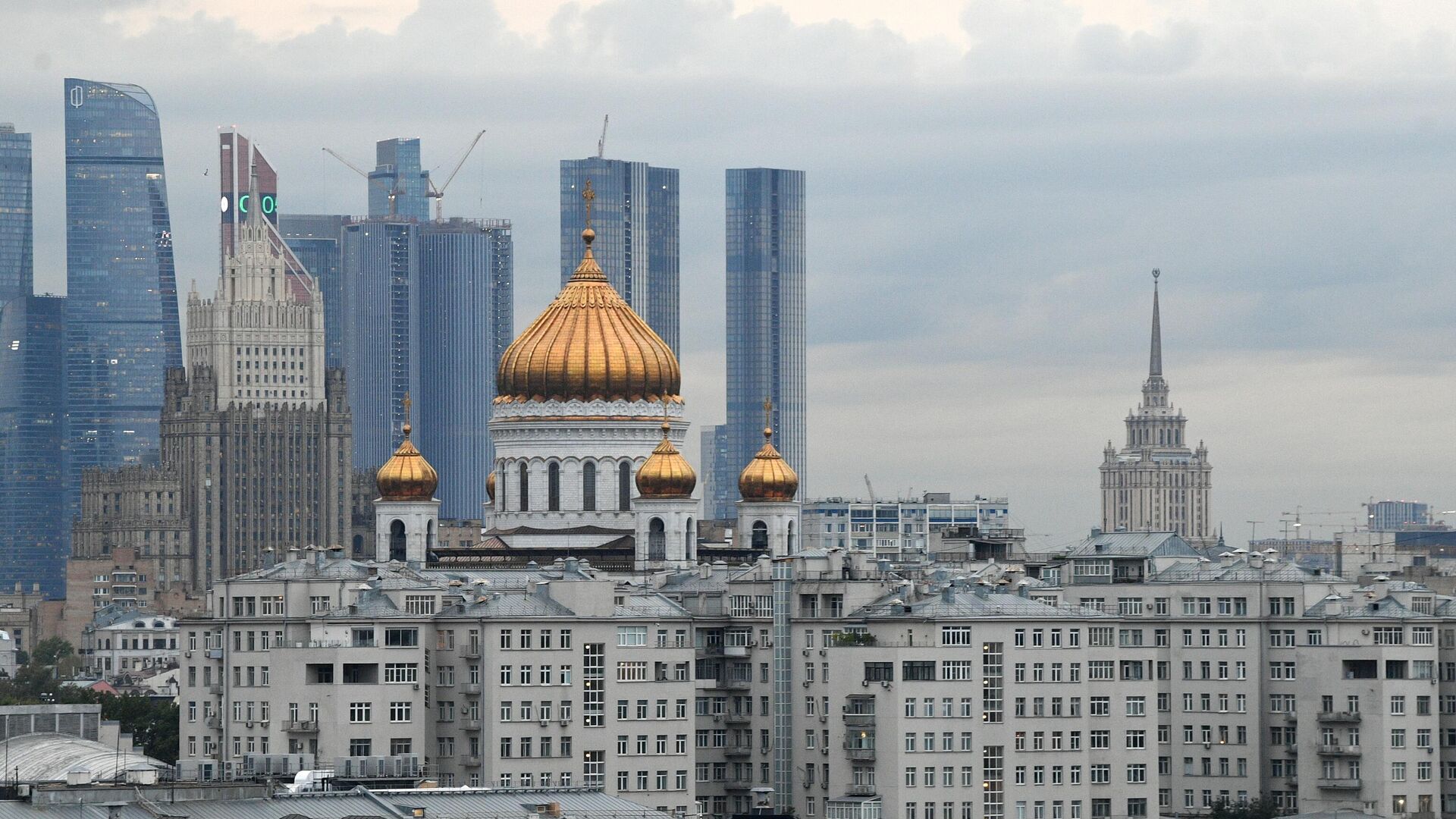 Вид на Храм Христа Спасителя в Москве - РИА Новости, 1920, 30.10.2022