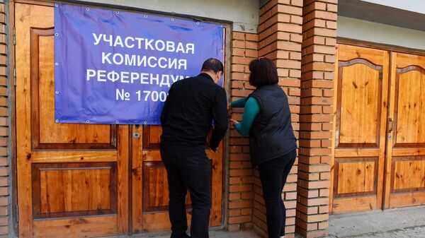 Подготовка к референдуму о присоединении к РФ в Донецке