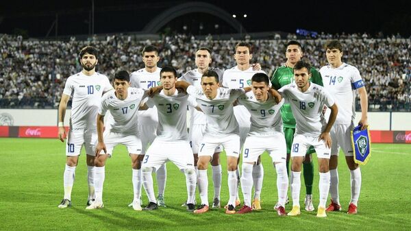 Футболисты сборной Узбекистана