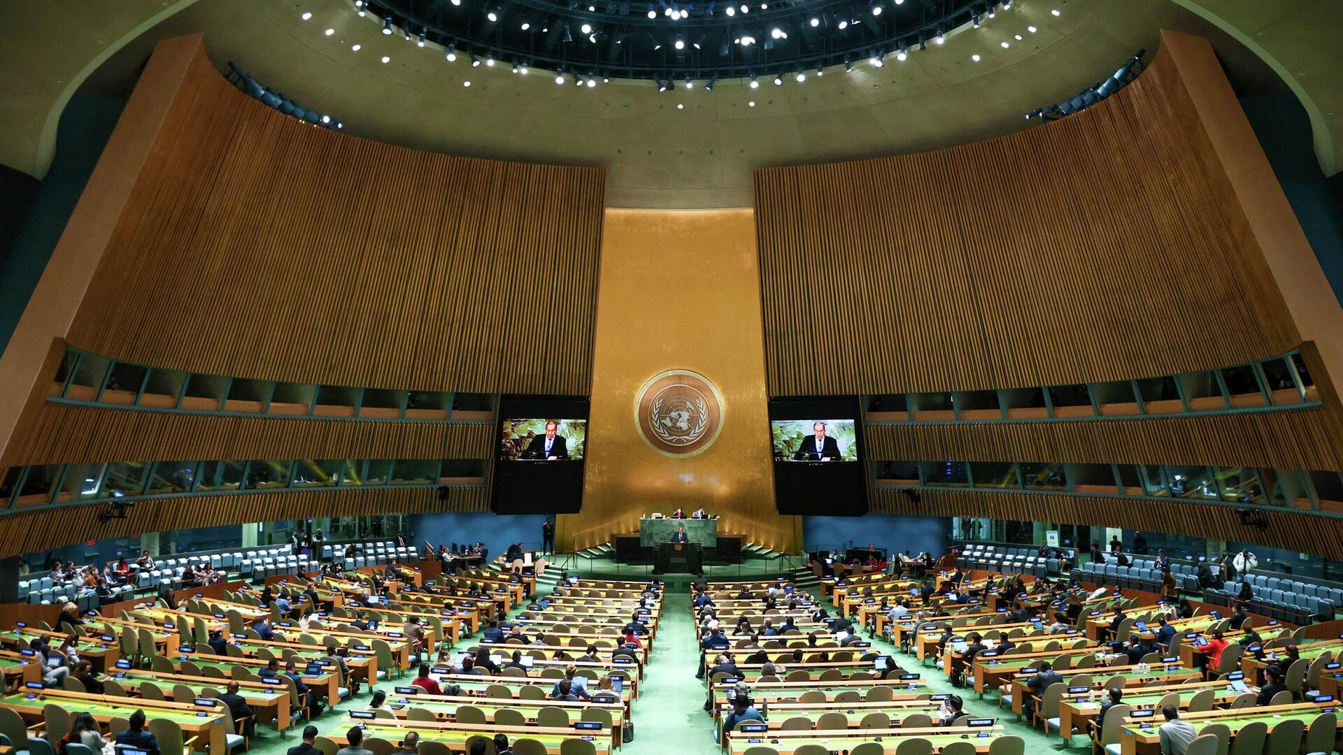 Выступление министра иностранных дел РФ Сергея Лаврова на 77-й сессии Генеральной Ассамблеи ООН - РИА Новости, 1920, 24.09.2022
