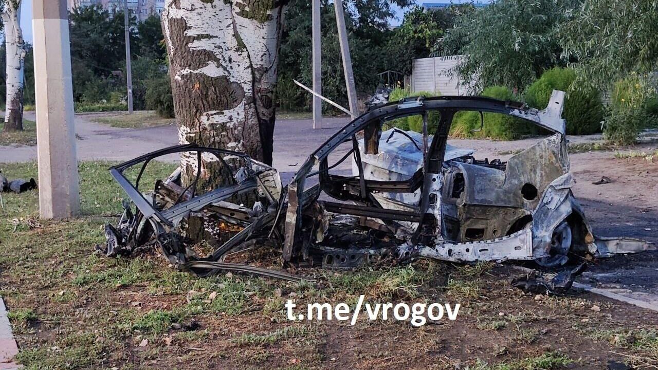 В Мелитополе при взрыве автомобиля погиб украинский диверсант - РИА Новости, 1920, 25.09.2022