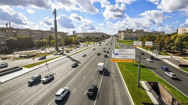 Завершены основные работы по благоустройству участка Ленинского проспекта Москвы