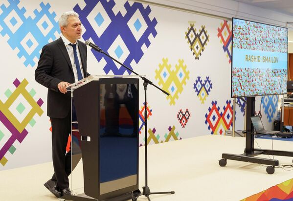 Президент ПАО ВымпелКом Рашид Исмаилов выступает в рамках Полномочной конференции Международного союза электросвязи в Бухаресте