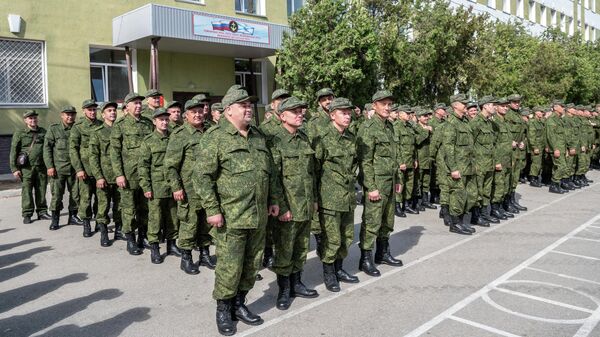 Мобилизованные жители города Севастополя и республики Крым принимают присягу 