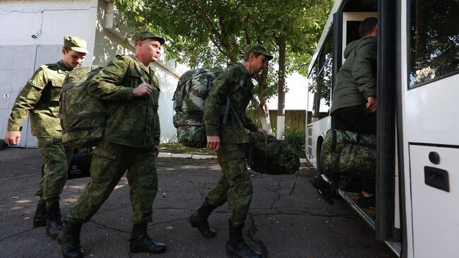 Мужчины, призванные на воинскую службу в ходе частичной мобилизации