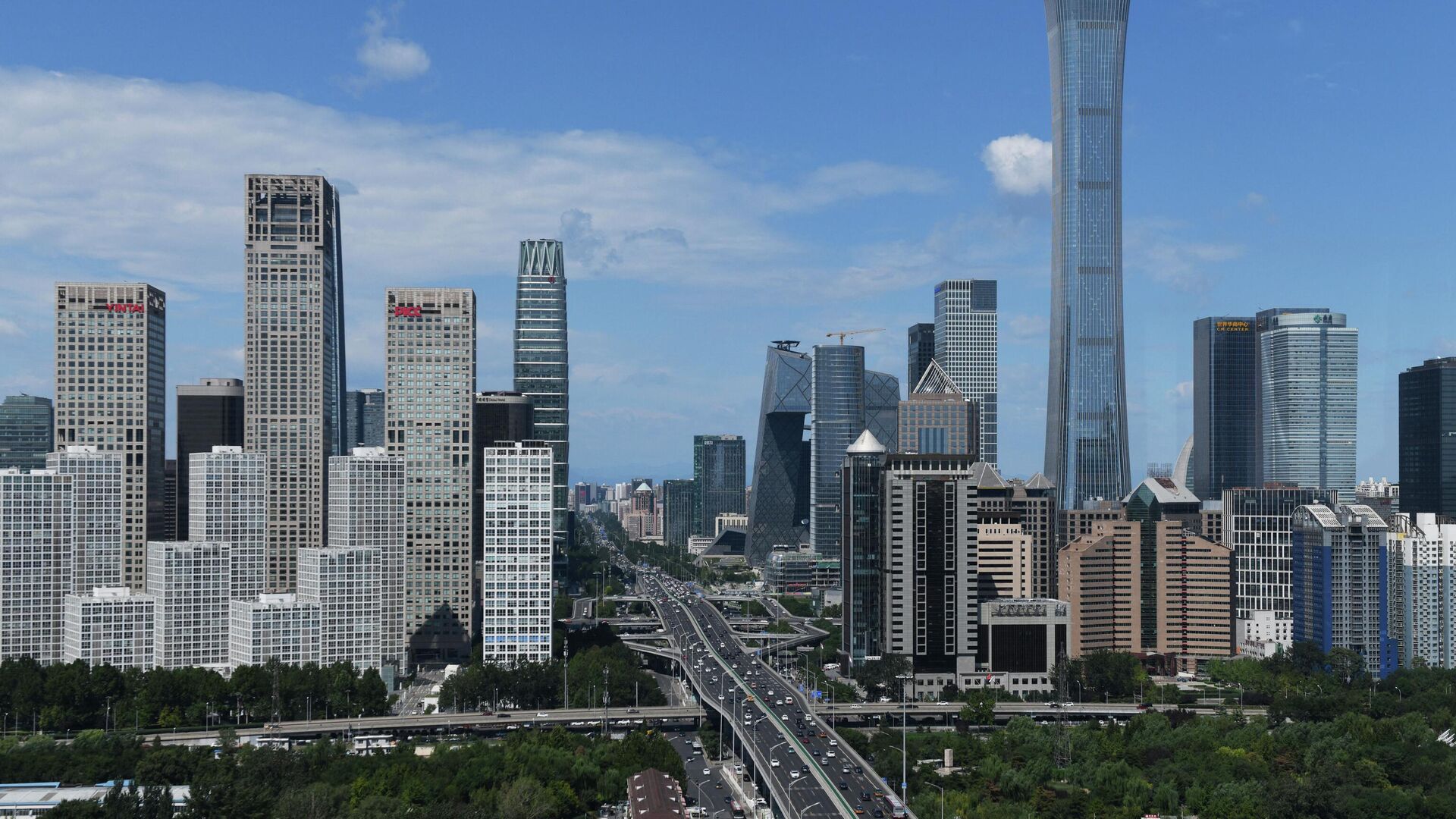 Панорама делового квартала в Пекине, КНР - РИА Новости, 1920, 07.10.2022