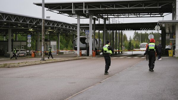 Пункт пропуска Ваалима на границе России и Финляндии