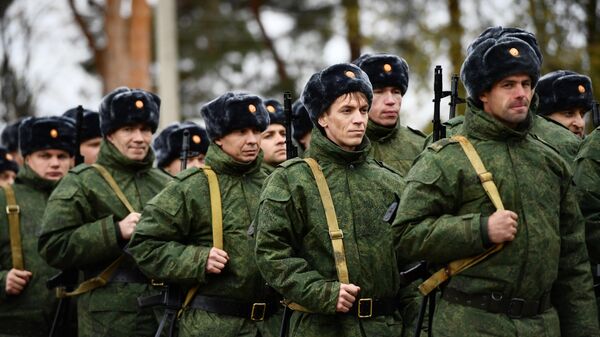 Мужчины, призванные по частичной мобилизации в России