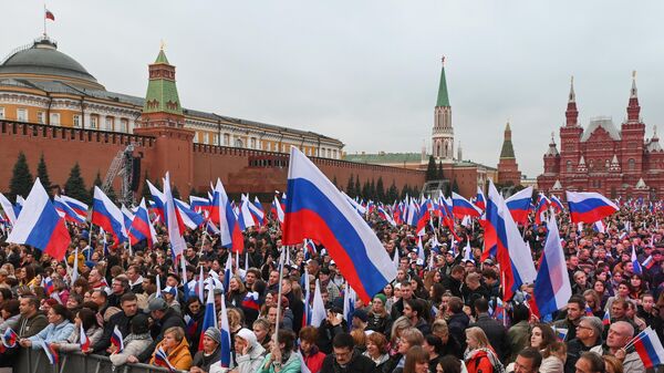 В Москве начался митинг-концерт в честь вхождения новых регионов в Россию