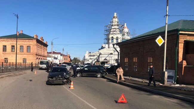 На месте ДТП с участием маршрутного автобуса в Минусинске