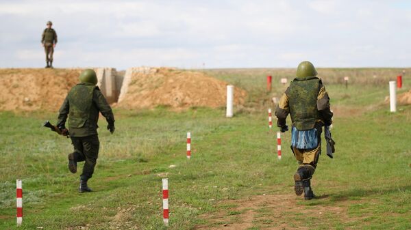 Военнослужащие из числа мобилизованных проходят обучение на военных сборах в Волгоградской области
