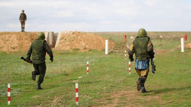 Военнослужащие из числа мобилизованных проходят обучение на военных сборах в Волгоградской области