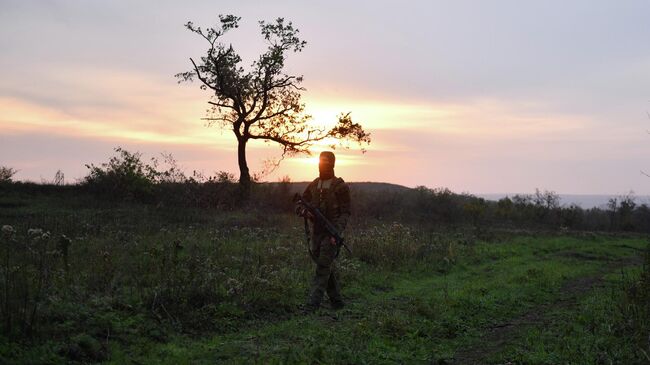 Боец Народной милиции ЛНР