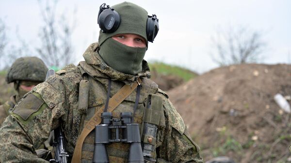Бойцы Народной милиции ЛНР в Донбассе