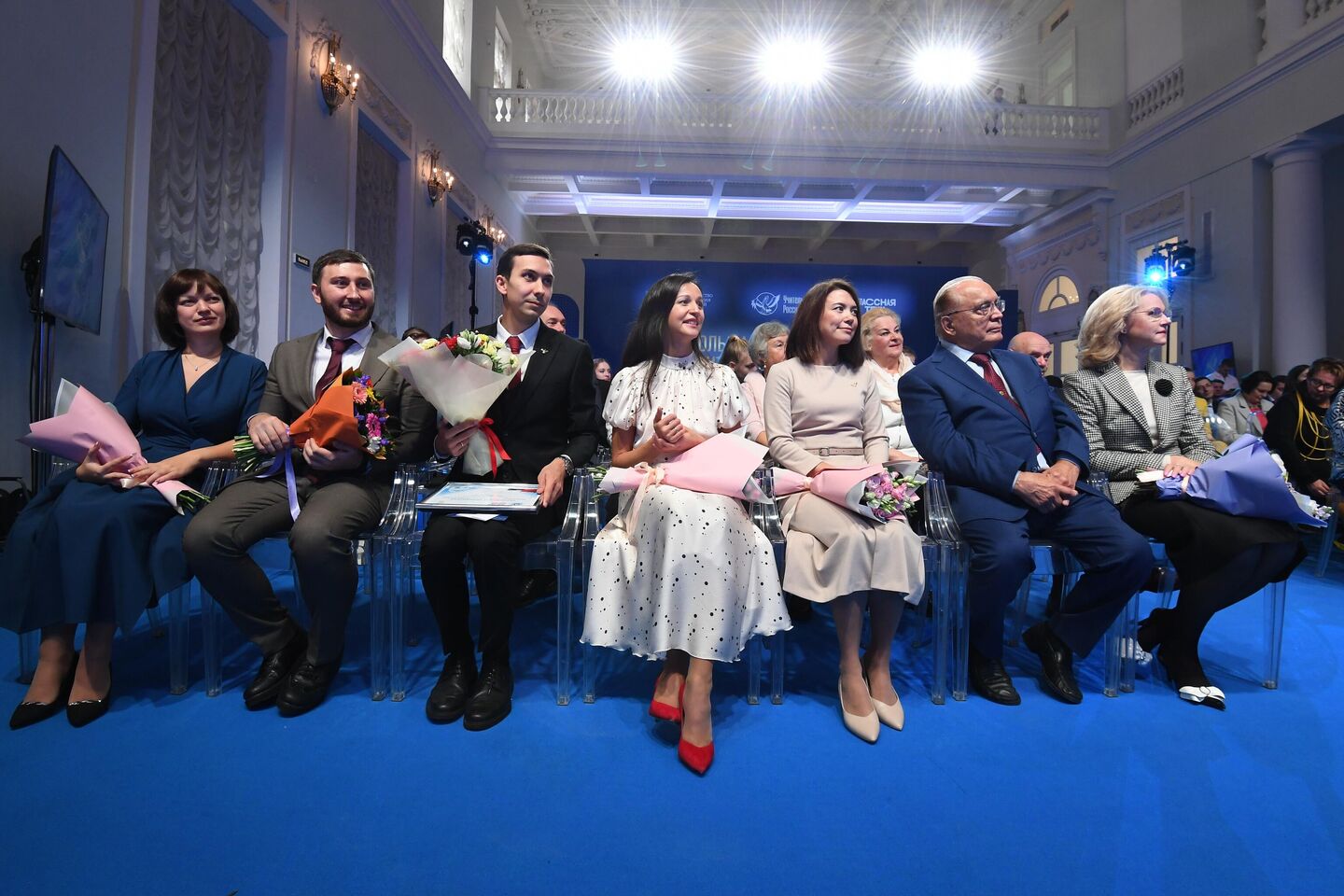 На торжественной церемонии награждения победителя конкурса Учитель года России 2022 года в Доме Пашкова в Москве На торжественной церемонии награждения победителя конкурса Учитель года России 2022 года в Доме Пашкова в Москве