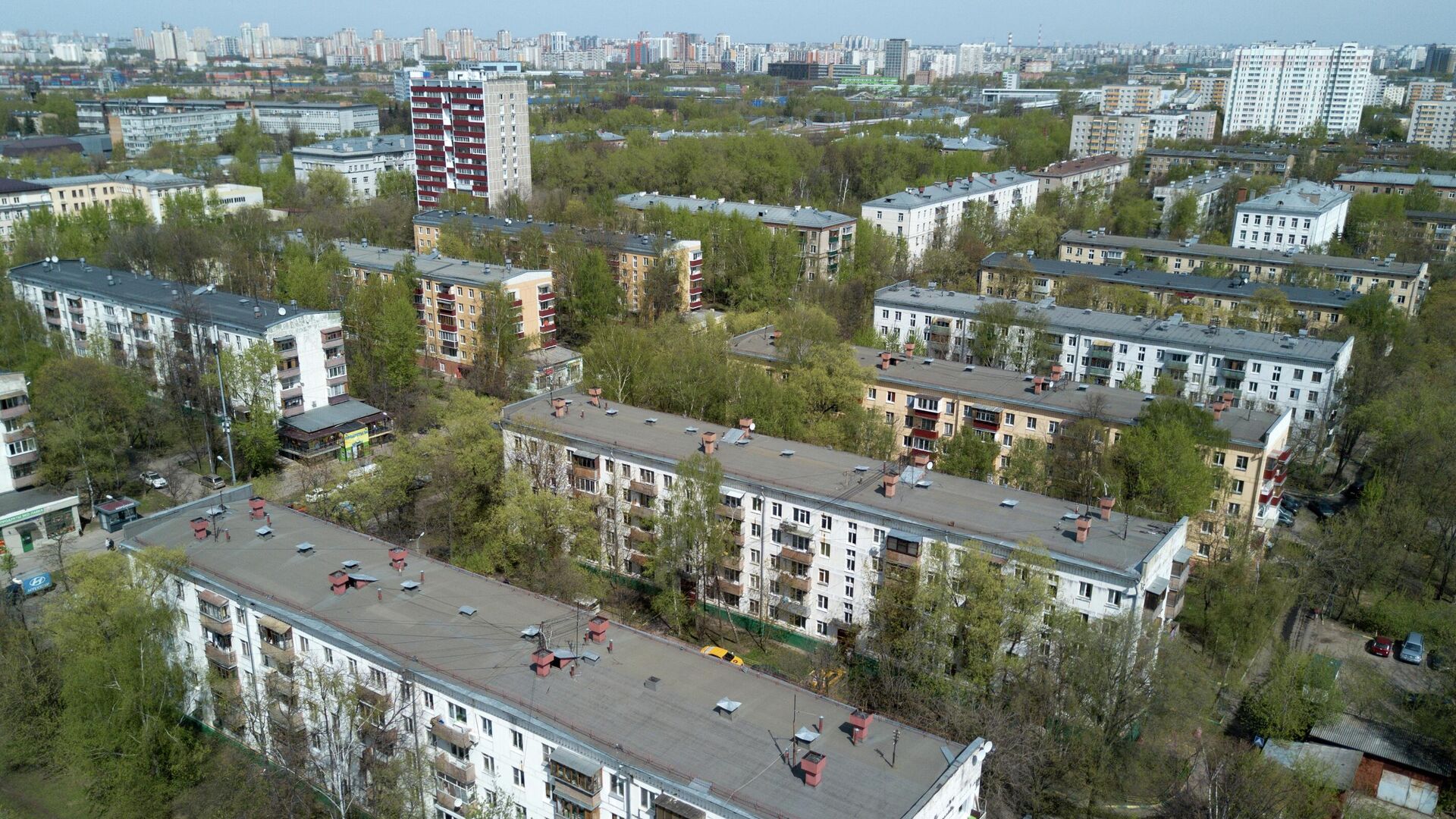 Пятиэтажные жилые дома в Москве, включенные в программу реновации - РИА Новости, 1920, 27.04.2024