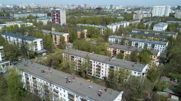 Пятиэтажные жилые дома в районе Коптево в Москве, включенные в программу реновации