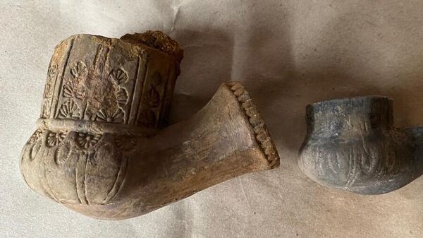 Курительная трубка XVIII века, найденная археологами в Москве