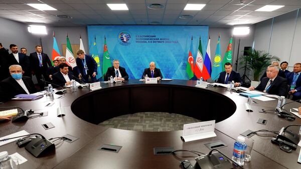 Встреча глав делегаций второго Каспийского экономического форума