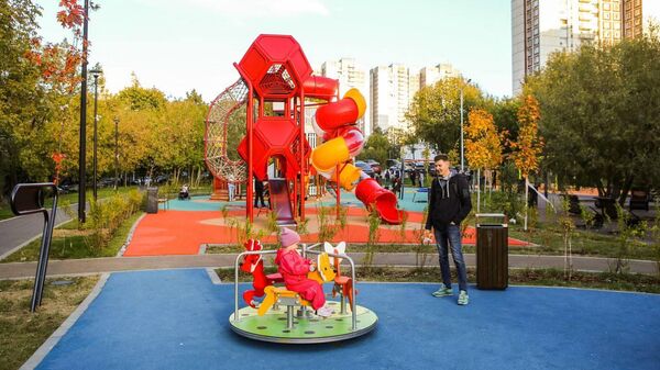 Обновленная детская площадка по улице Мусы Джалиля в районе Зябликово