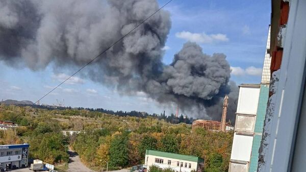 Последствия обстрела Донецка со стороны вооруженных сил Украины. 8 октября 2022