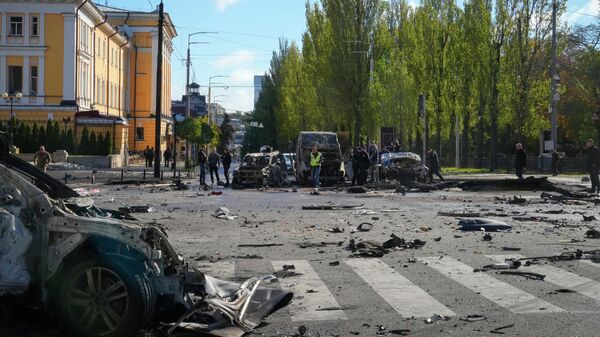 Последствия взрыва в Киеве