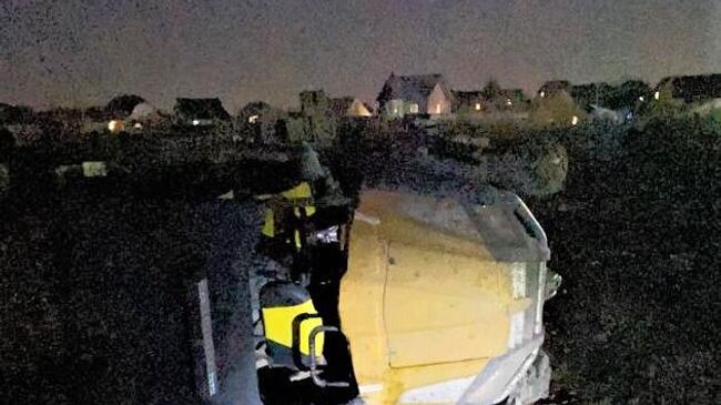 Место ДТП с участием снегоболотохода в Новоалтайске