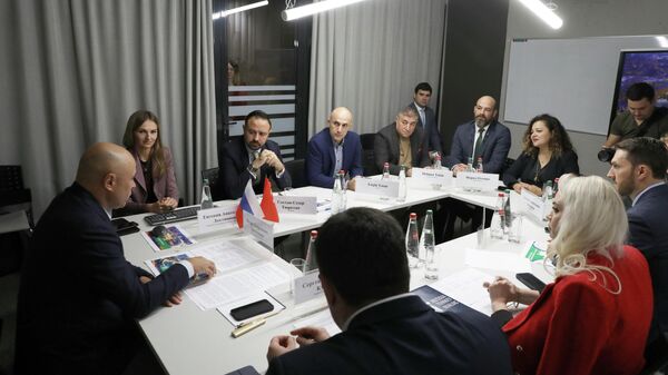 Губернатор Липецкой области Игорь Артамонов во время встречи с турецкой делегацией