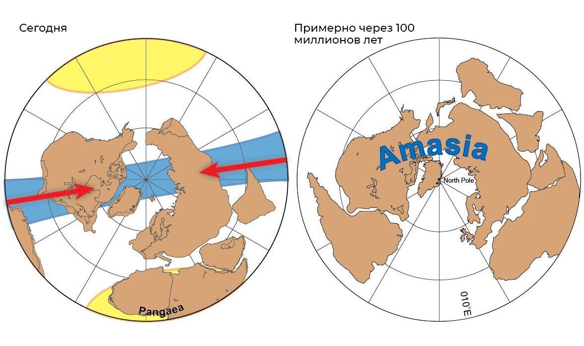 Последствия формирования будущего суперконтинента - Амазии - РИА Новости, 1920, 12.10.2022