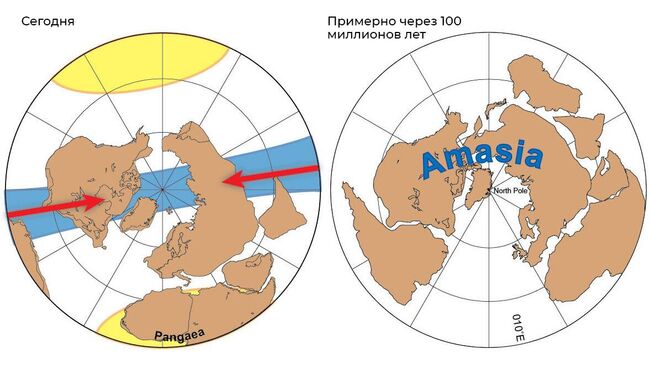 Последствия формирования будущего суперконтинента - Амазии