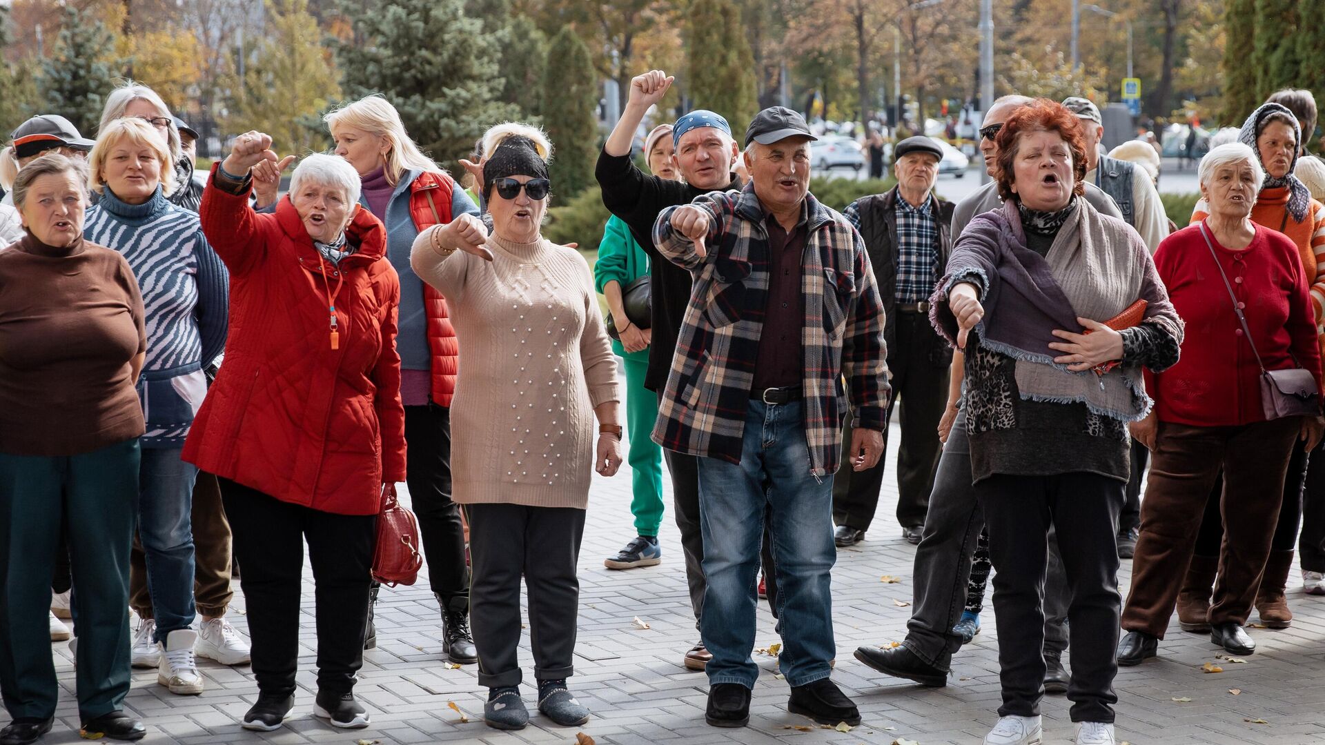 Участники акции протеста в Молдавии - РИА Новости, 1920, 20.10.2022