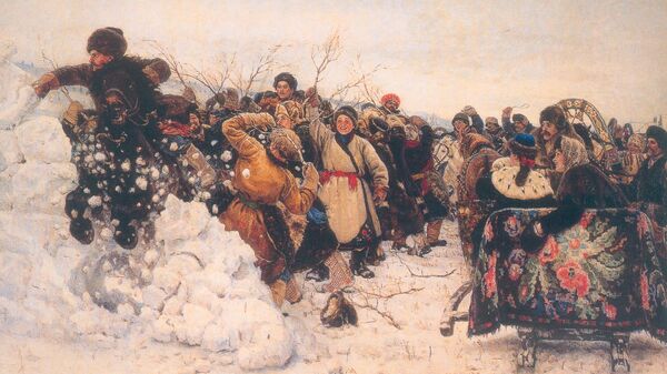 В.И.Суриков. Взятие снежного городка