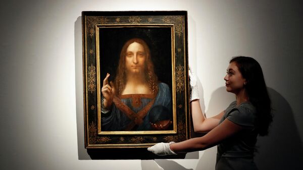 Картина Леонардо да Винчи Спаситель мира на аукционе Christie’s в Лондоне
