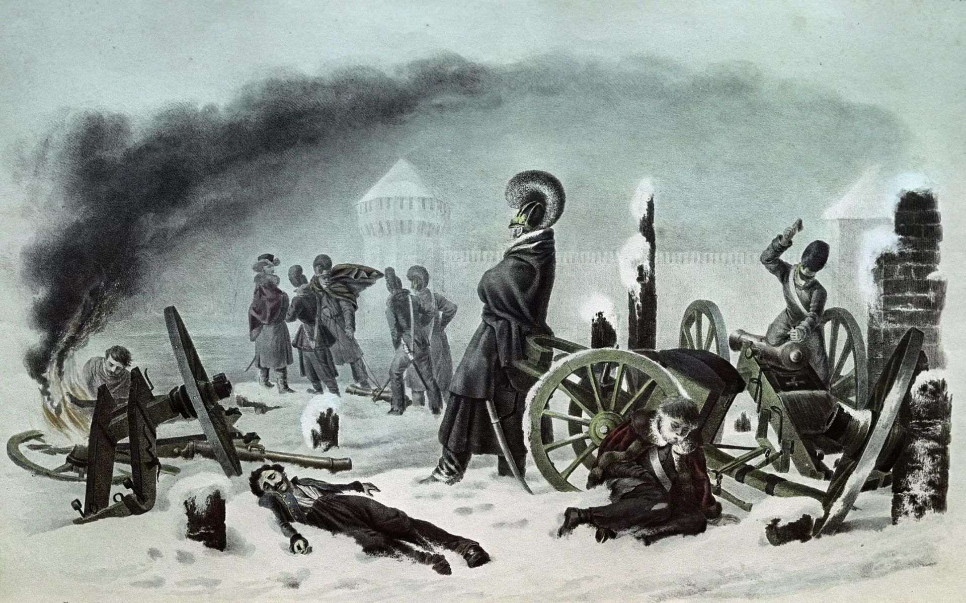 Французские войска в Смоленске 28 октября 1812 года