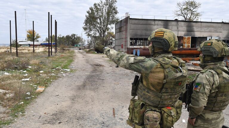 Бойцы Росгвардии в Энергодаре