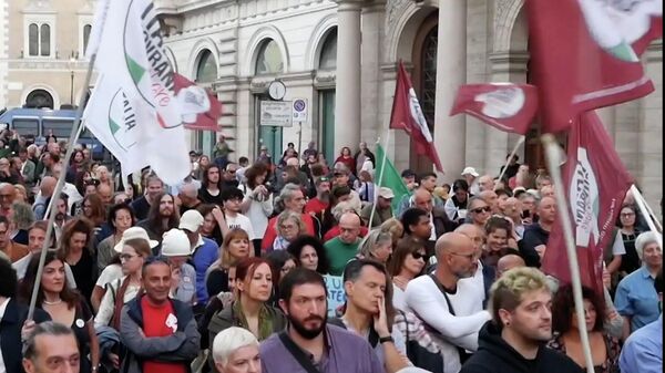 Мы здесь ради мира: акция против антироссийских санкций в Риме