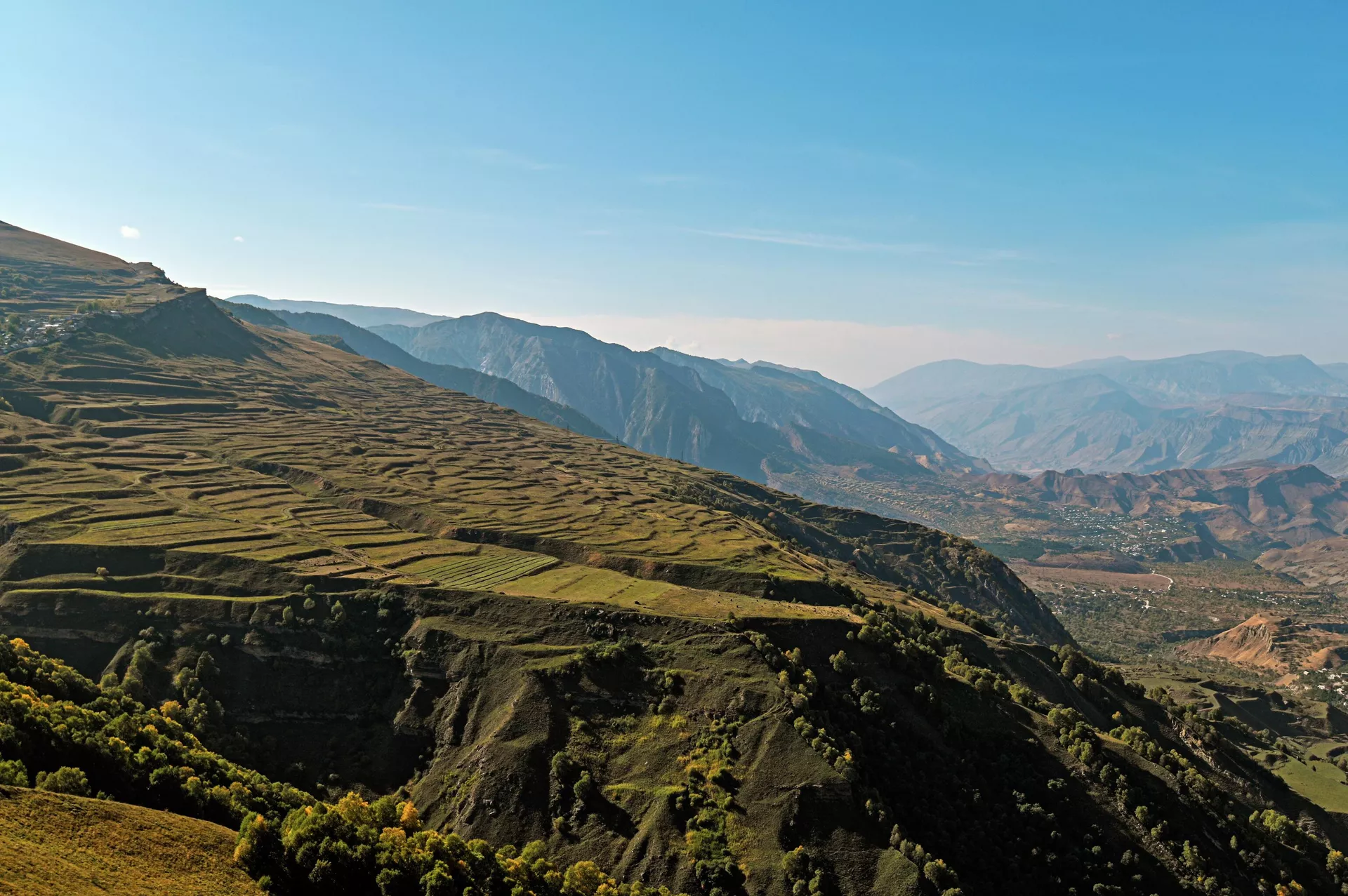 Горные плато в Республике Дагестан