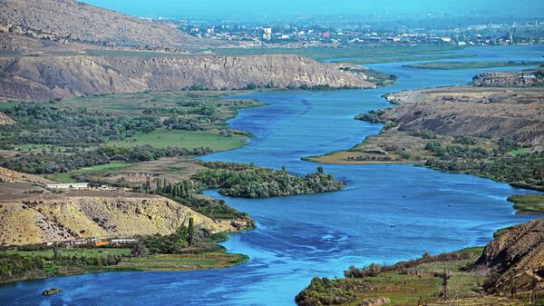Русло реки Сулак в Дагестане