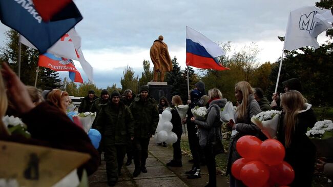 Встреча солдат, освобожденных из украинского плена 