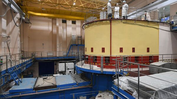 Физический зал исследовательского ядерного реактора в учебно-научном центр Исследовательский ядерный реактор 