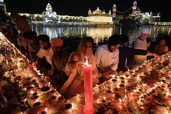 Фестиваль огней Дивали в Индии