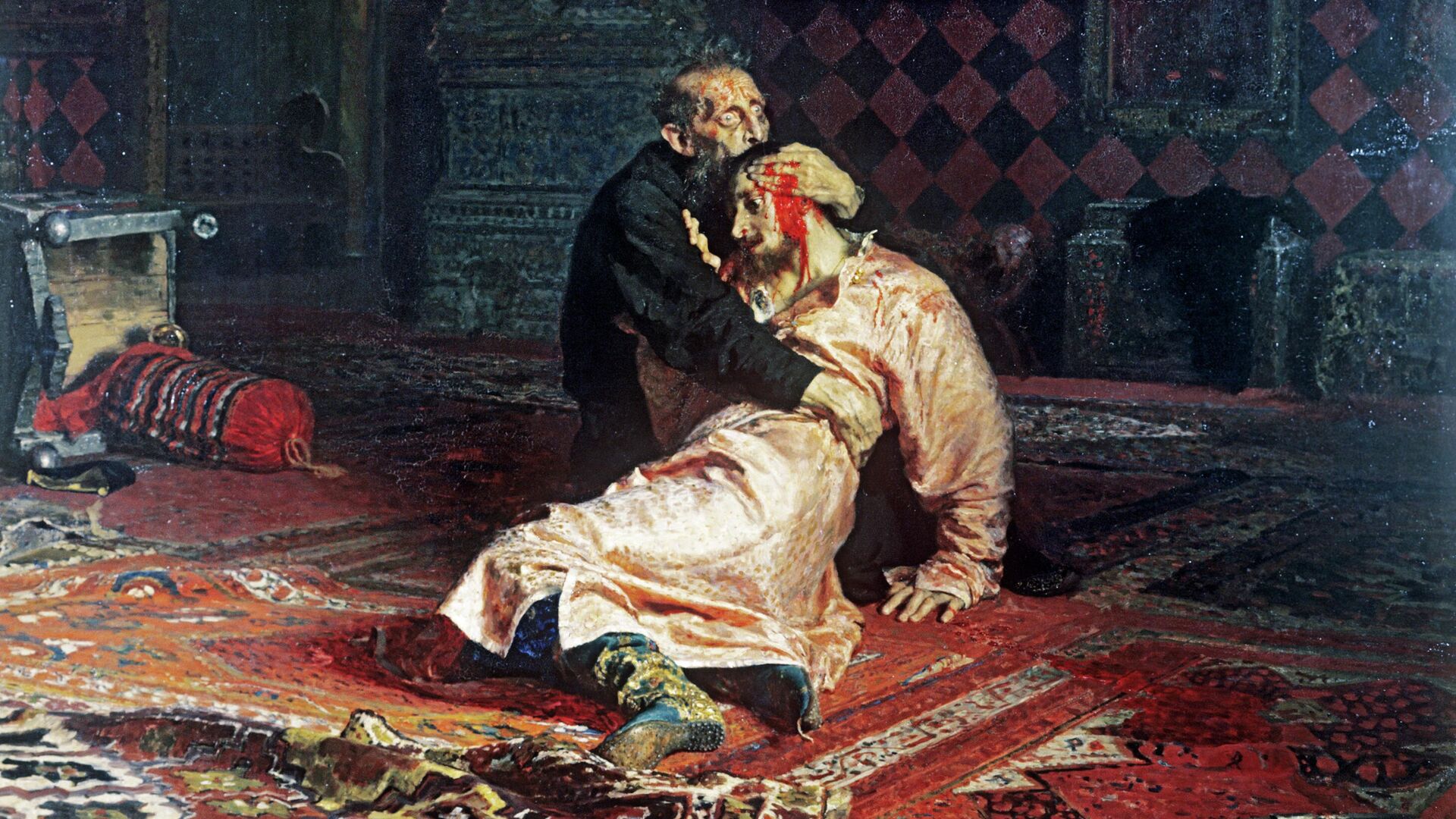 Репродукция картины Иван Грозный и его сын Иван 16 ноября 1581 года  - РИА Новости, 1920, 15.12.2022