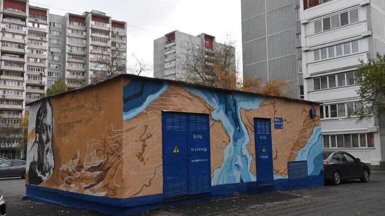 Роспись трансформаторных подстанций граффити