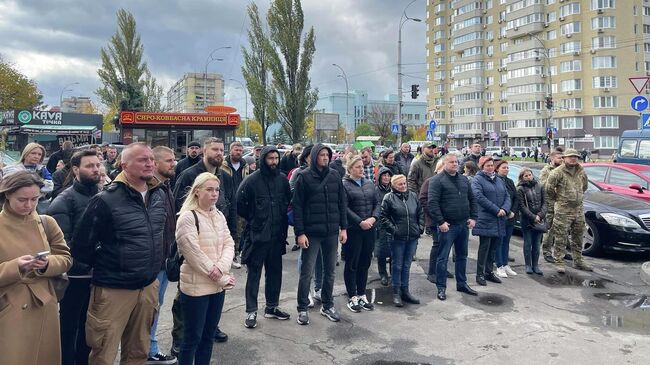 Мероприятие в честь переименования улицы Маршала Малиновского в улицу Героев полка Азов* в Киеве