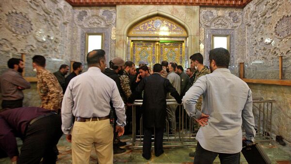 Место нападения в мавзолее Шах-Черах в иранском городе Шираз. 26 октября 2022