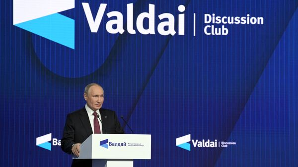 Владимир Путин на XIX ежегодном заседании Международного дискуссионного клуба Валдай