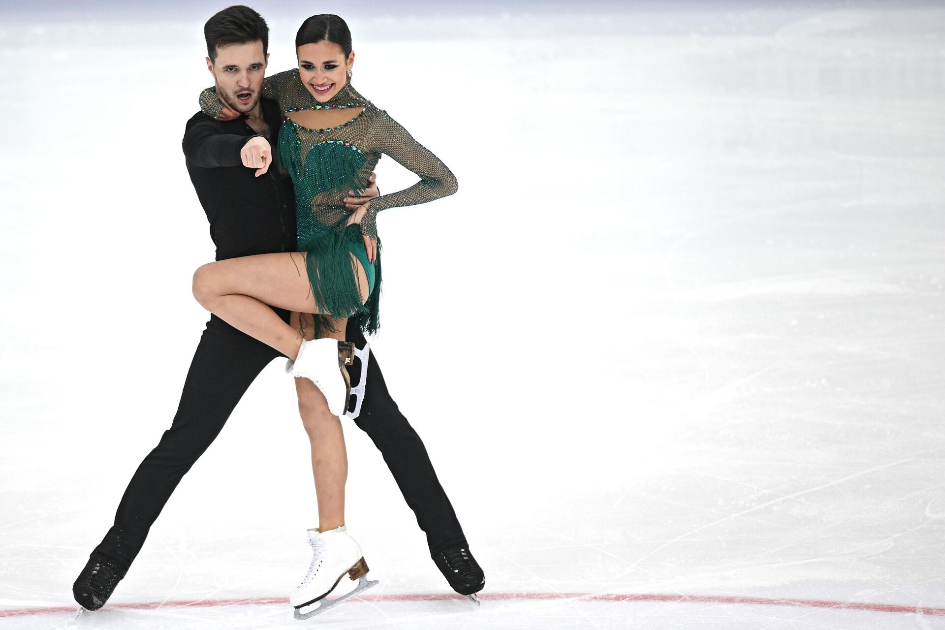 Figure skaters Elizaveta Khudaiberdieva and Yegor Bazin - RIA Novosti, 1920, 04/10/2023
