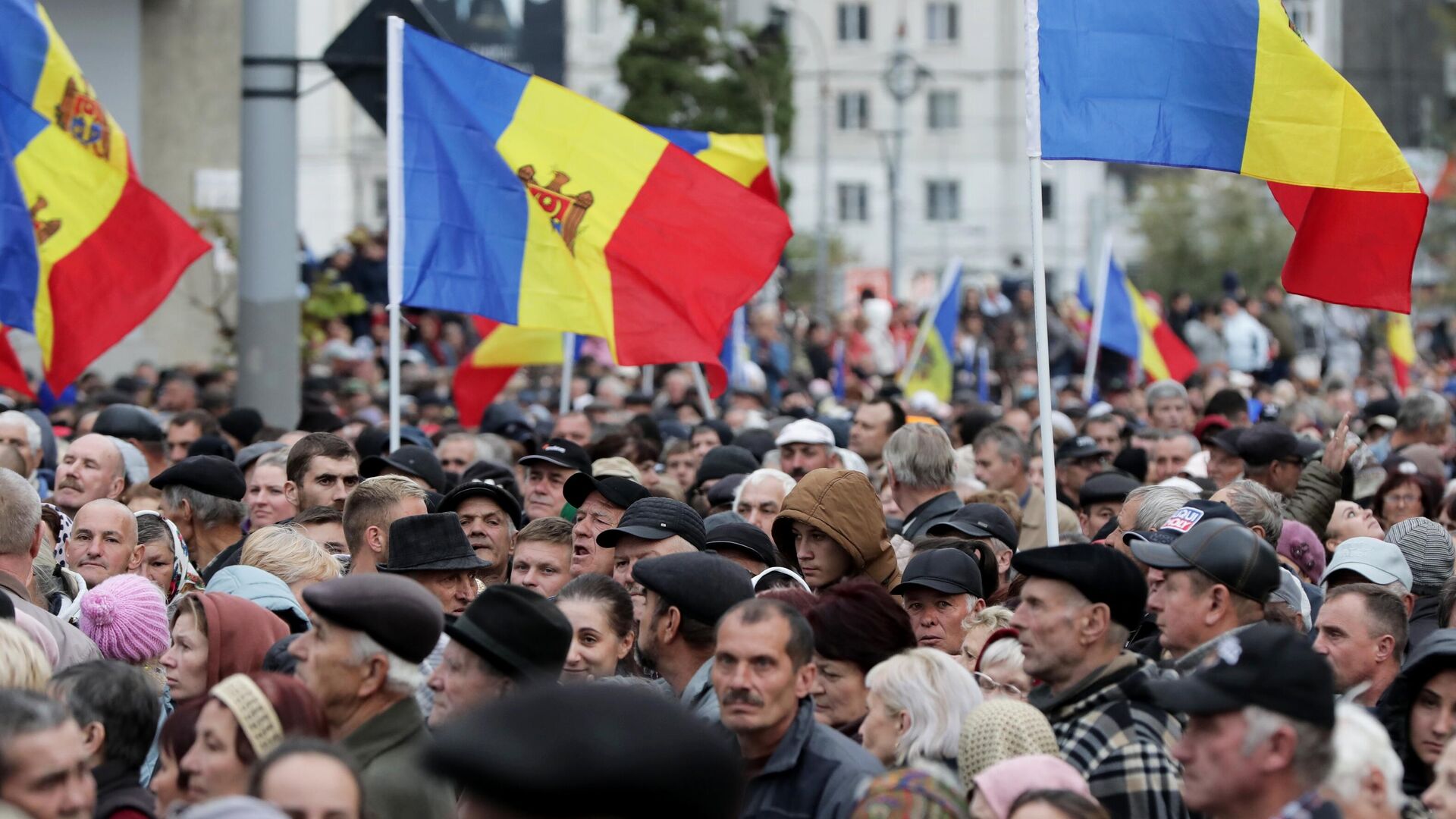 Участники акции протеста оппозиции в Кишиневе - РИА Новости, 1920, 06.11.2022